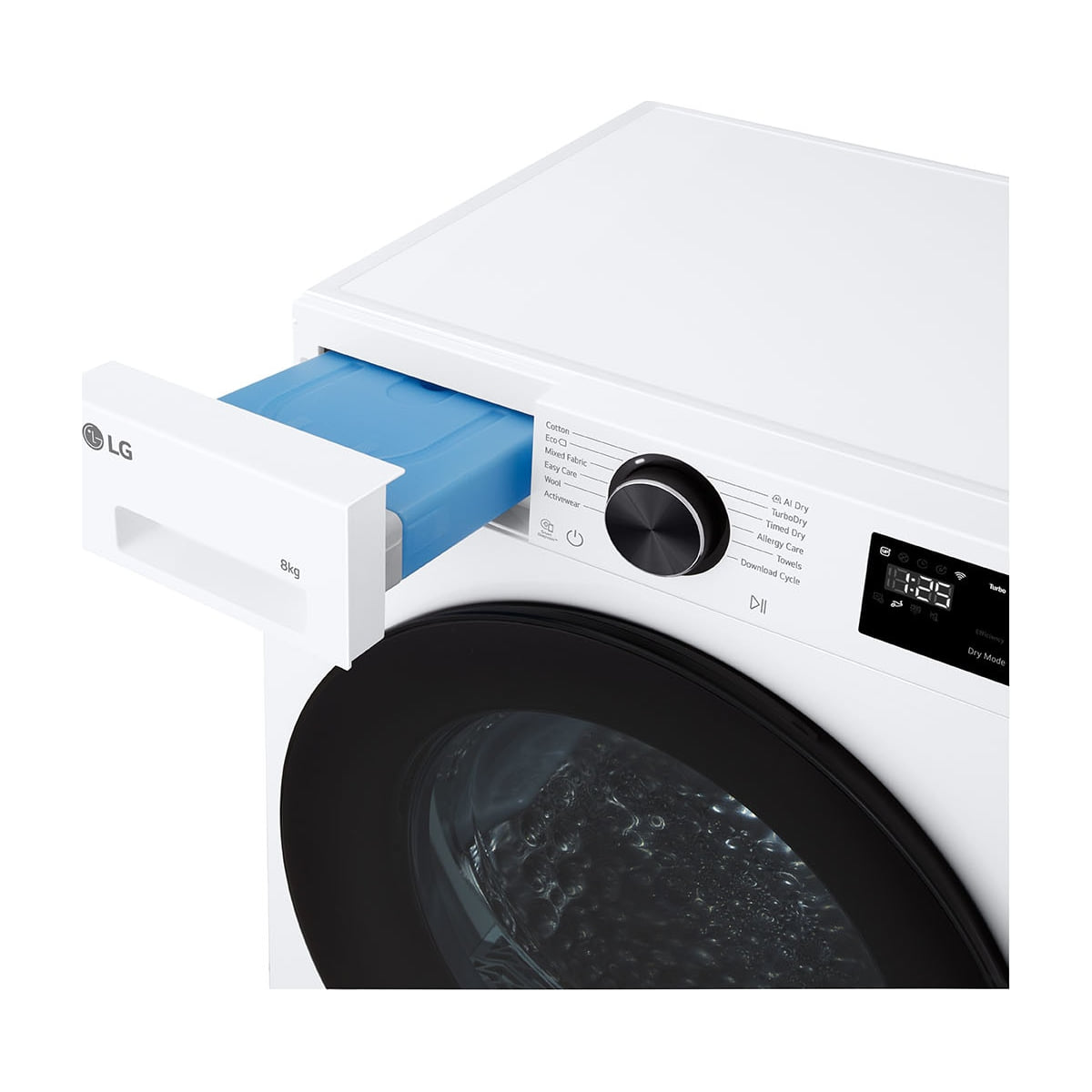 Secadora de bomba de calor LG RHX5008TLB de 8 kg con Wi-Fi