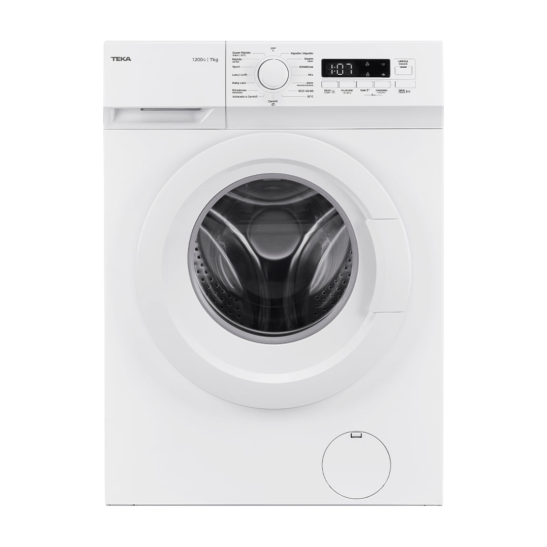 Lavadora Teka WMK 40740 WH de 7 kg y 1200 rpm