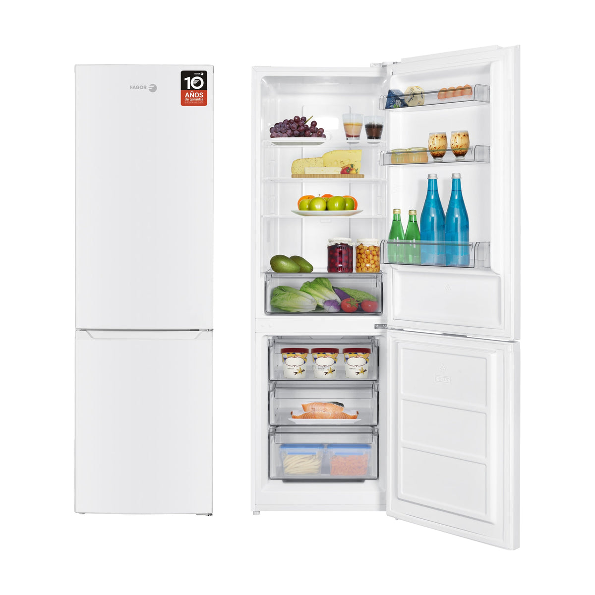 Frigorífico combi Fagor 3FFK-6637 blanco, 293 l y No Frost total