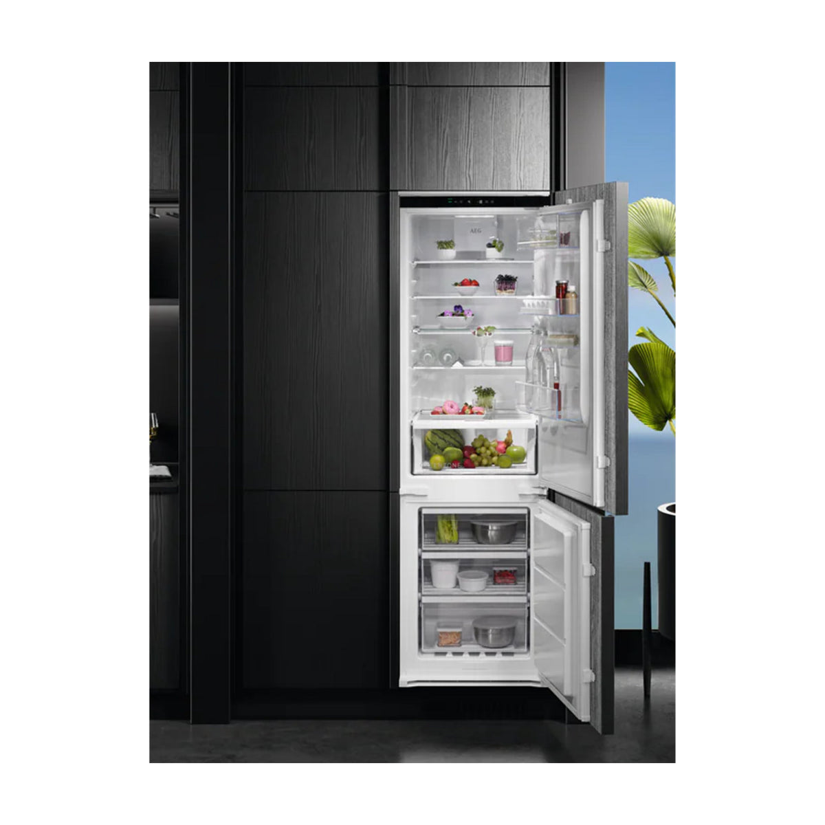 Frigorífico combi integrable AEG OSC7G181ES, Total No Frost, 256 l