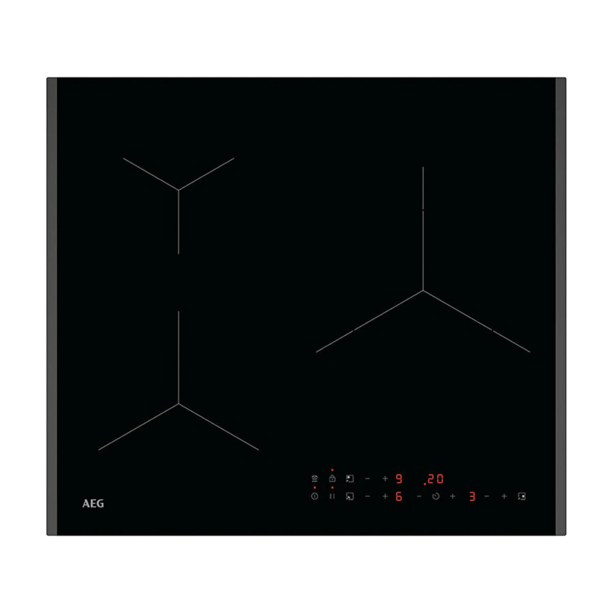 Placa de inducción AEG TN63IA00FB de 3 zonas y 60 cm