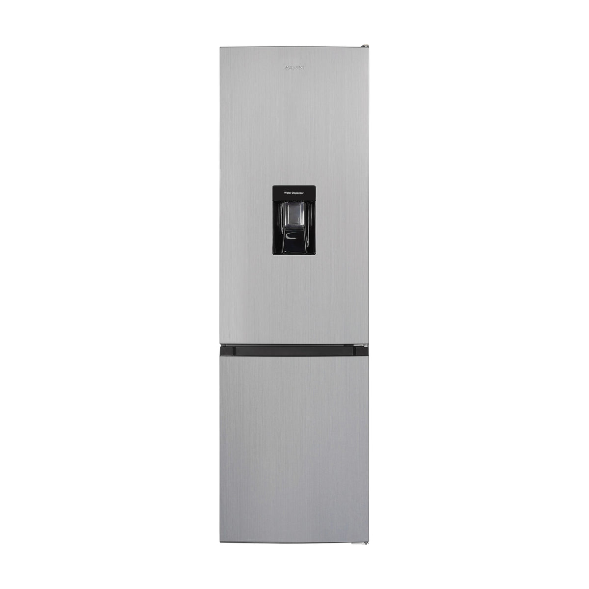 Frigorífico combi Exquisit KGC265-70-WS-040E inoxlook, 260 L y dispensador de agua
