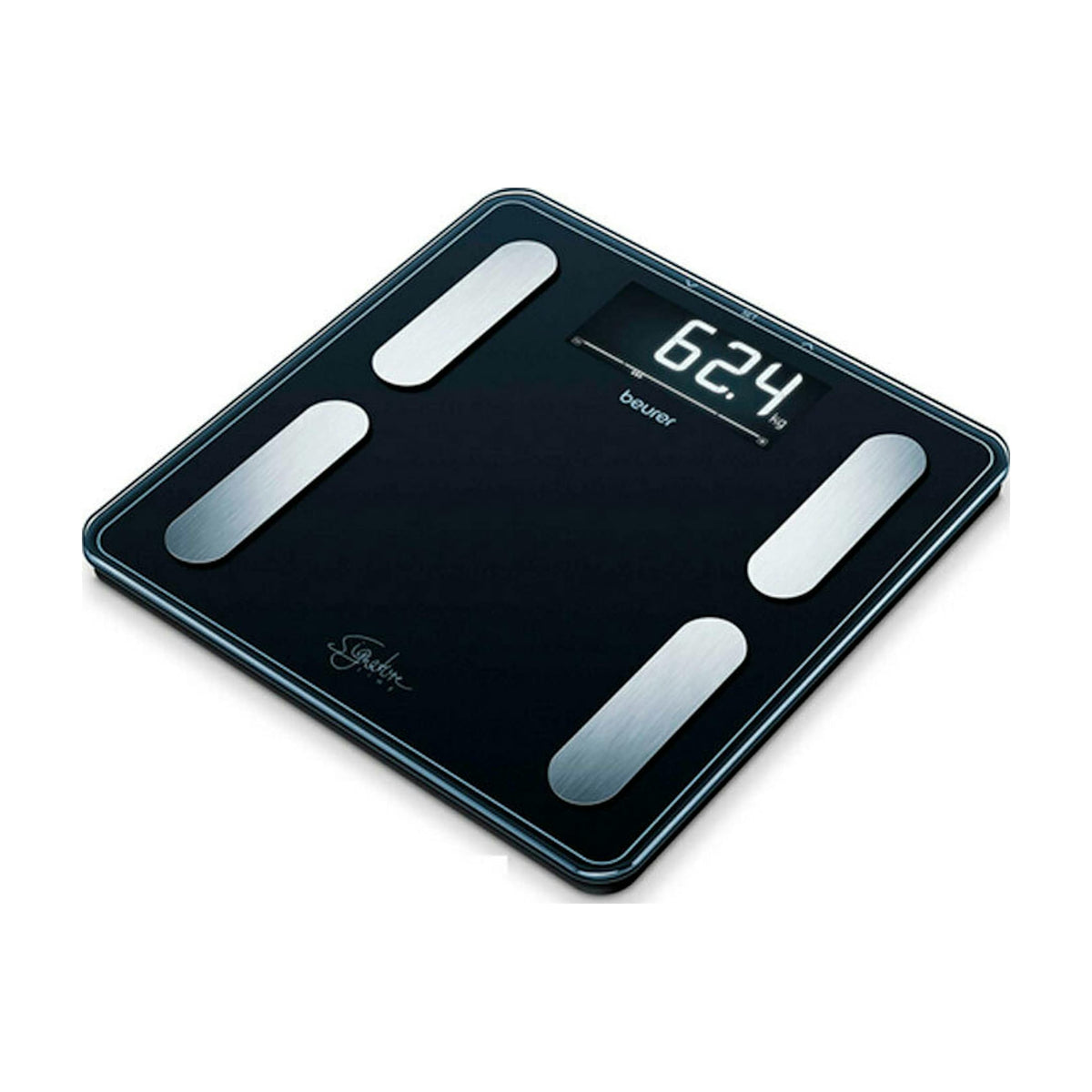 Báscula de baño Beurer BF 400 Signature Line Black, bioimpedancia y capacidad de 200 kg