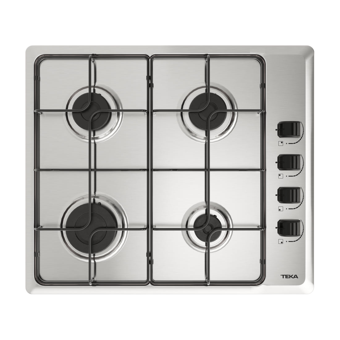 Placa de gas natural Teka HLX 640 KL, 4 fuegos, 58 cm