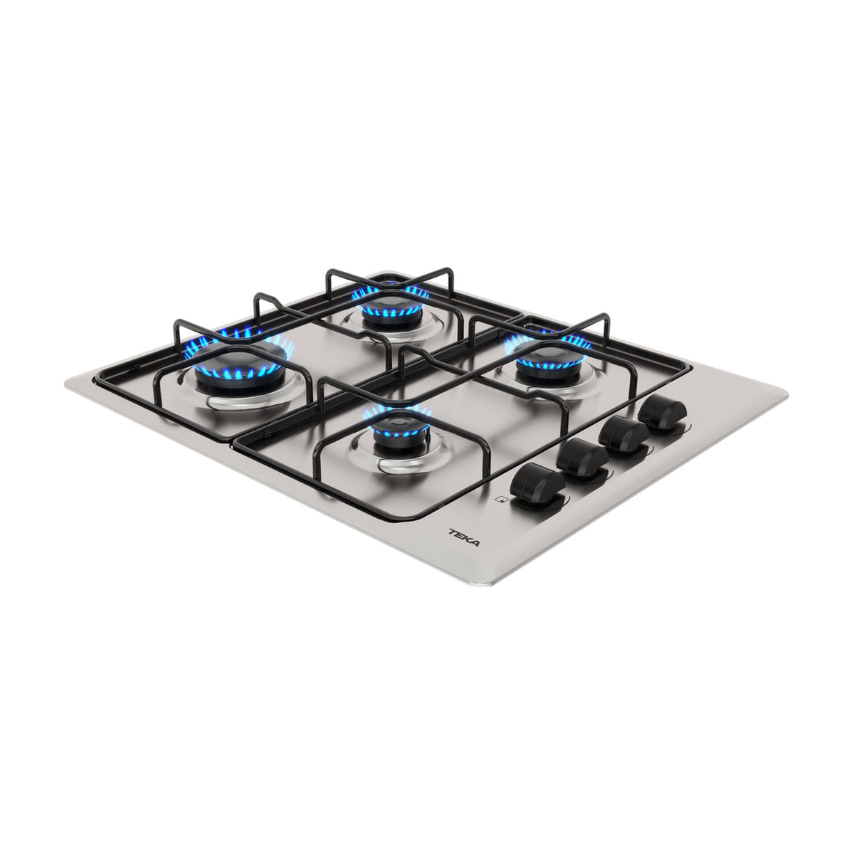 Placa de gas natural Teka HLX 640 KL, 4 fuegos, 58 cm