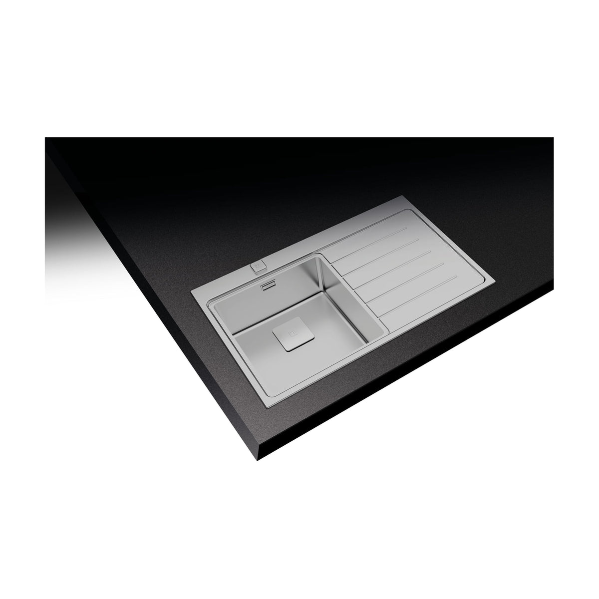 Fregadero Teka Zenit RS15 1C 1E R de acero inoxidable con escurridor derecho