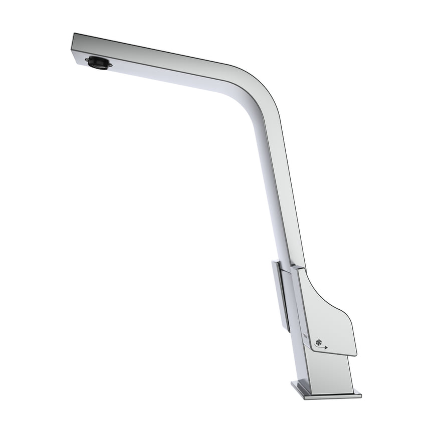 Grifo de cocina Teka ICT 915 bimando, caño alto giratorio y acabado cromado