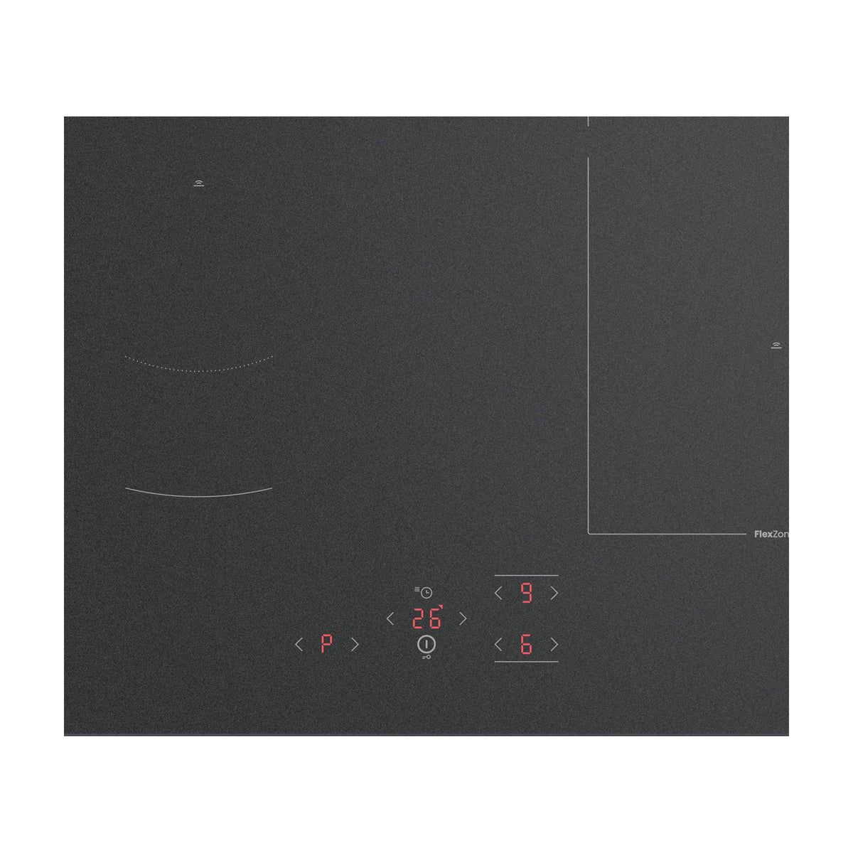 Placa de inducción Hisense HI6321MSC, negro mate y zona flexible