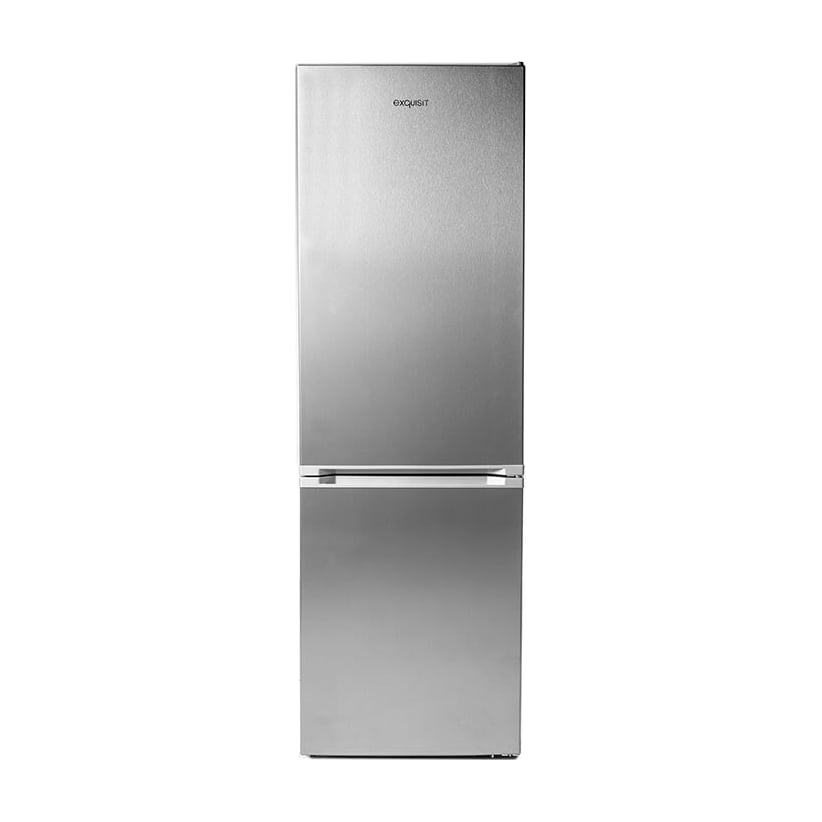 Frigorífico combi Exquisit KGC350-NF-040E Inoxlook, Total No Frost, 295 l