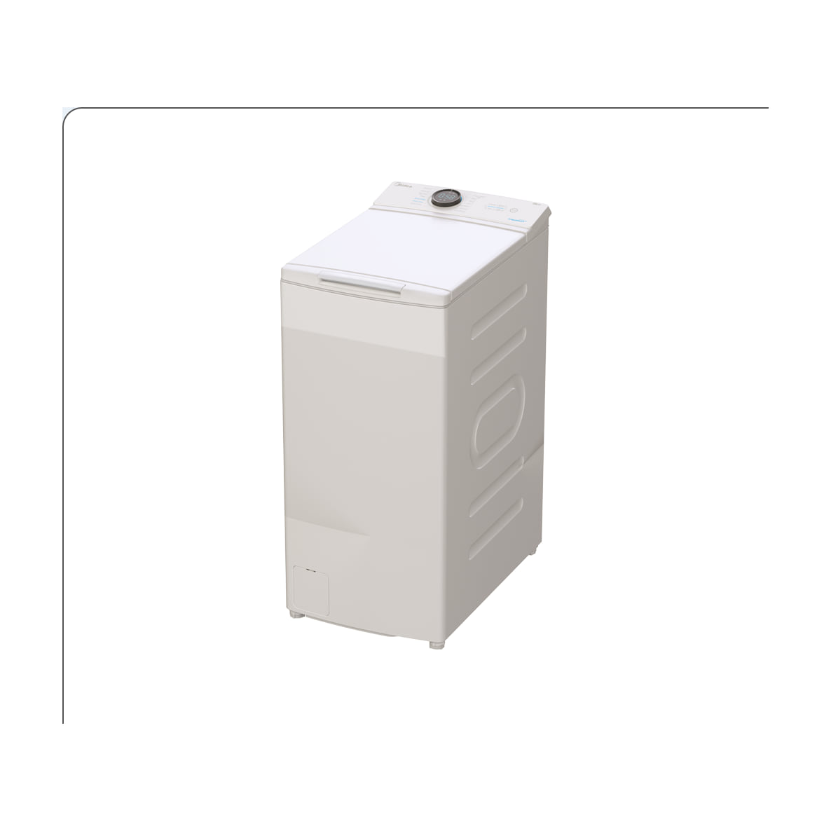 Lavadora de carga superior Midea MF100T70BA10/W-ES, 7 kg y 1200 rpm