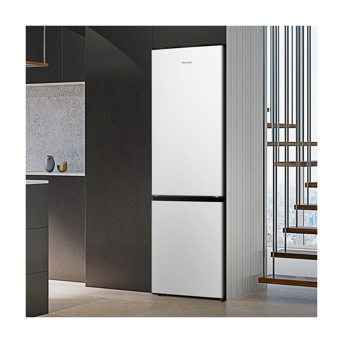 Frigorífico combi Hisense RB329N4AWE, 255 l y Total No Frost