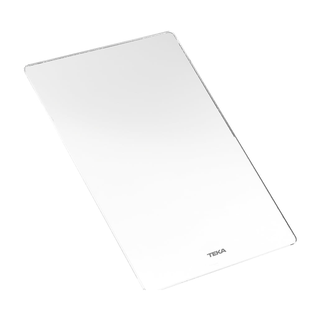 Tabla de corte Teka 115890009 de cristal blanco, 49 cm