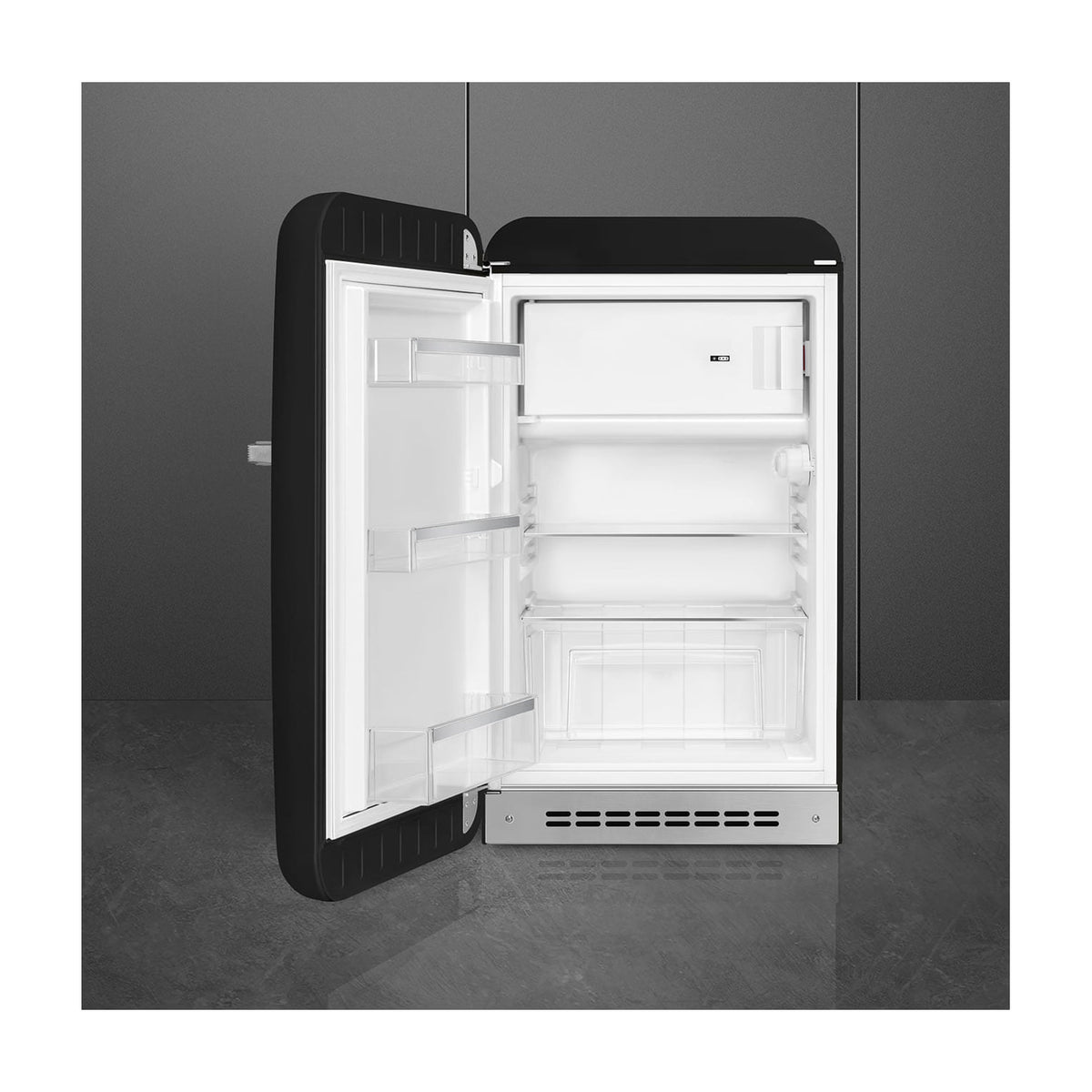 Frigorífico de una puerta Smeg FAB10LBL6, 122 l, negro