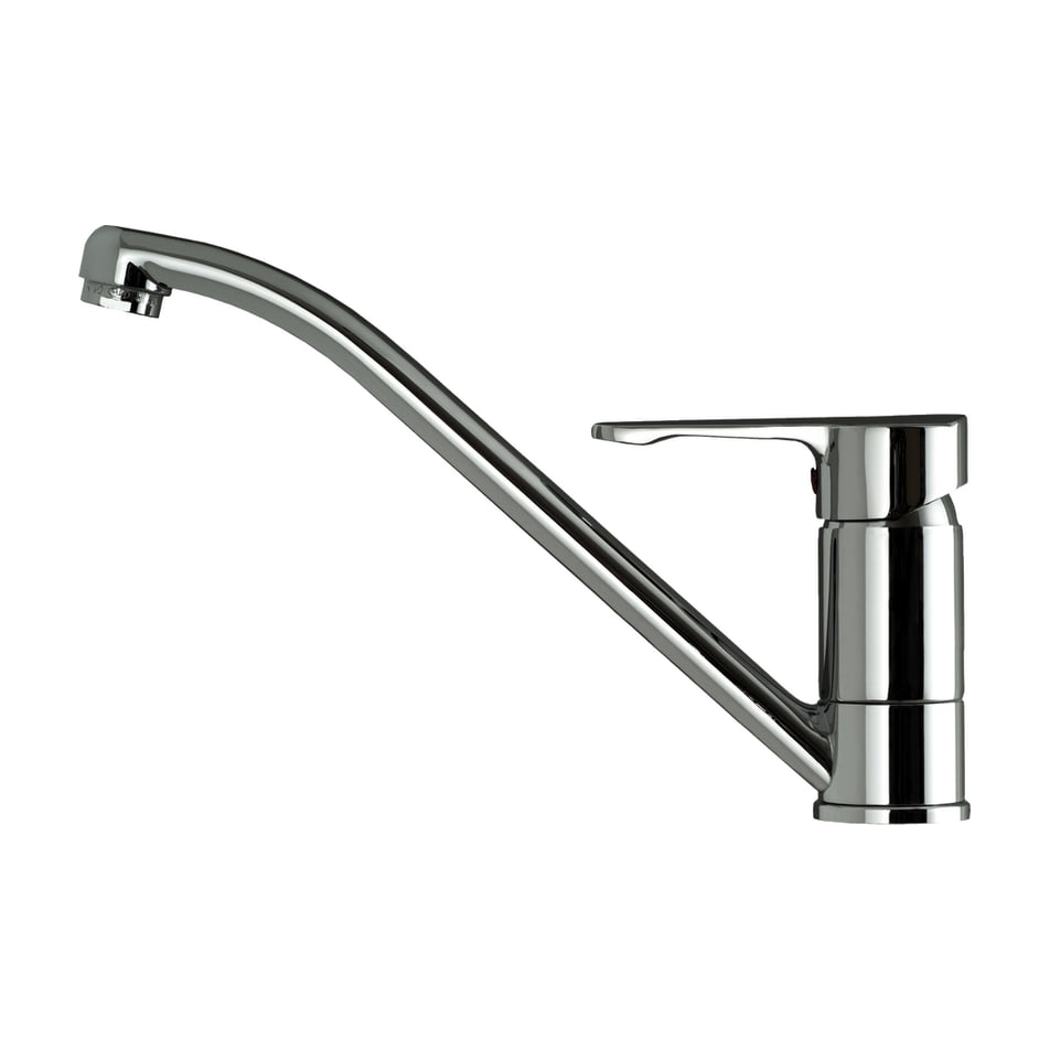 Grifo de cocina Teka ML monomando con caño bajo giratorio y acabado cromado