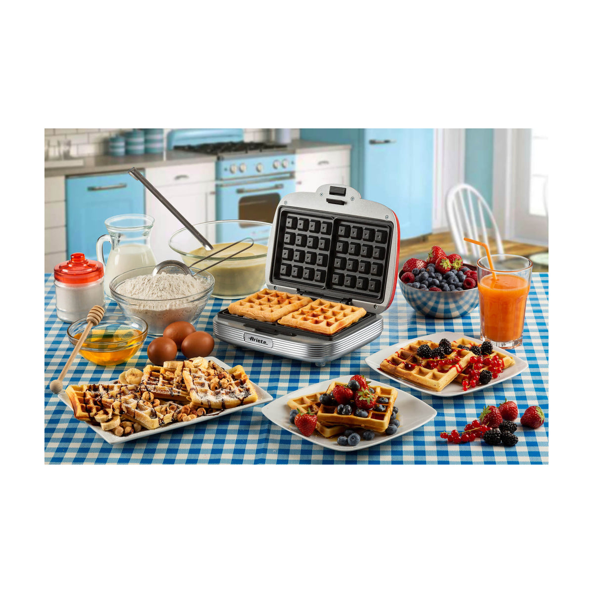 Gofrera Ariete Party Time 1973/00 de 700 W con placas antiadherentes