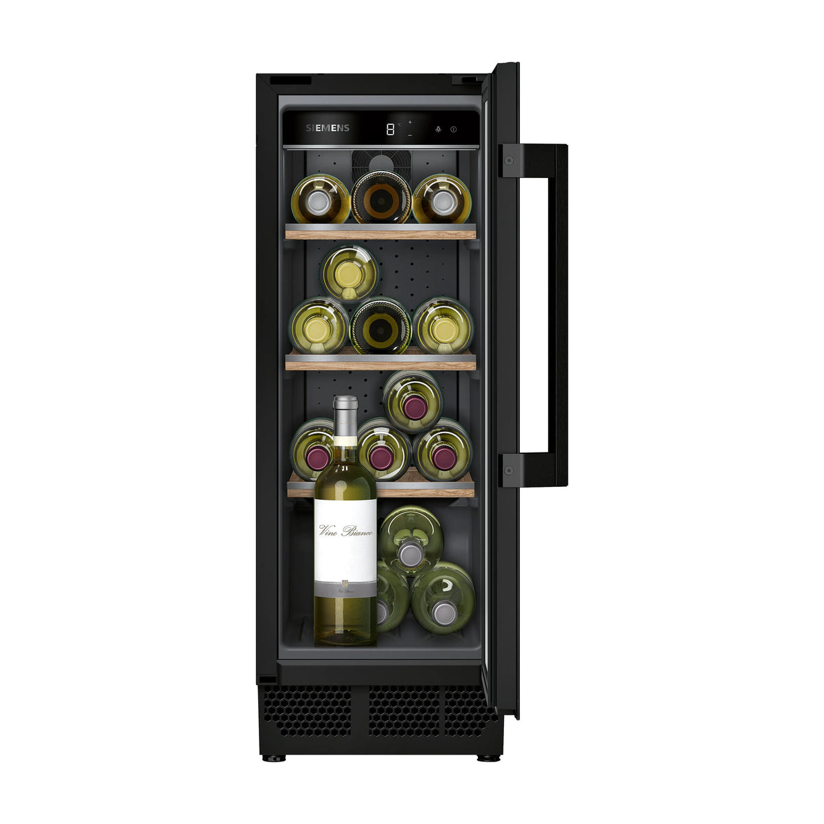 Vinoteca integrable Siemens KU20WVHF0 de 21 botellas y una zona de temperatura