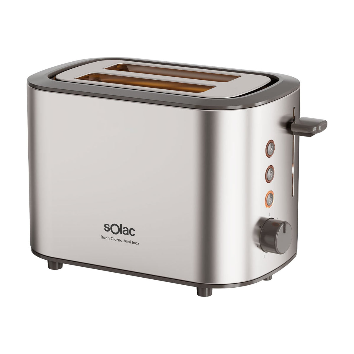 Tostadora Solac TL5423 Buon Giorno Mini Inox, 2 ranuras y 870 W