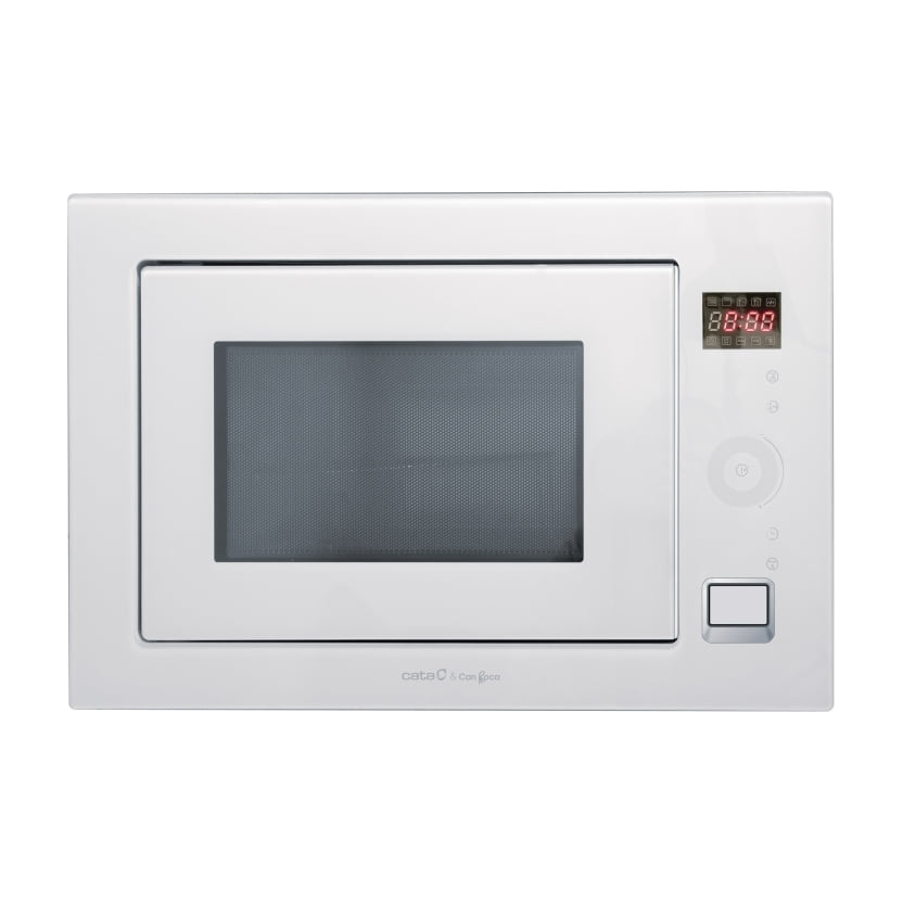 Microondas integrable Cata MC 25 GTC WH, 25 l con grill y cristal blanco