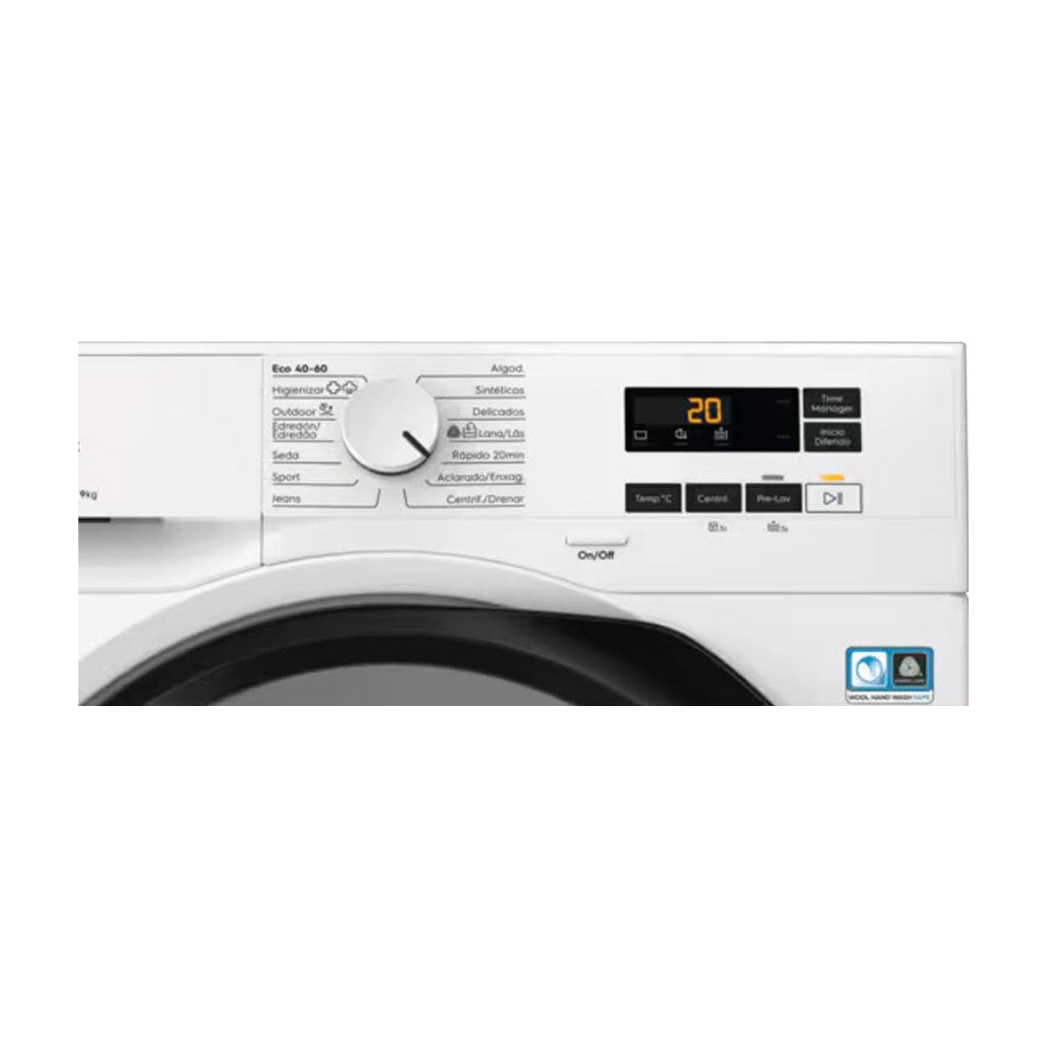 Lavadora de carga frontal Electrolux EFI6194O2B, 9 kg y 1400 rpm
