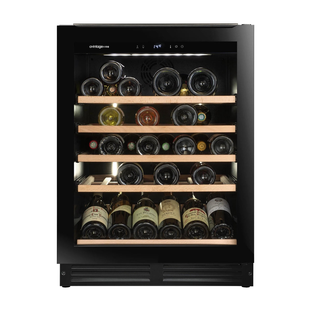 Vinoteca Avintage AVU50S82 integrable bajo encimera, 44 botellas y 1 zona