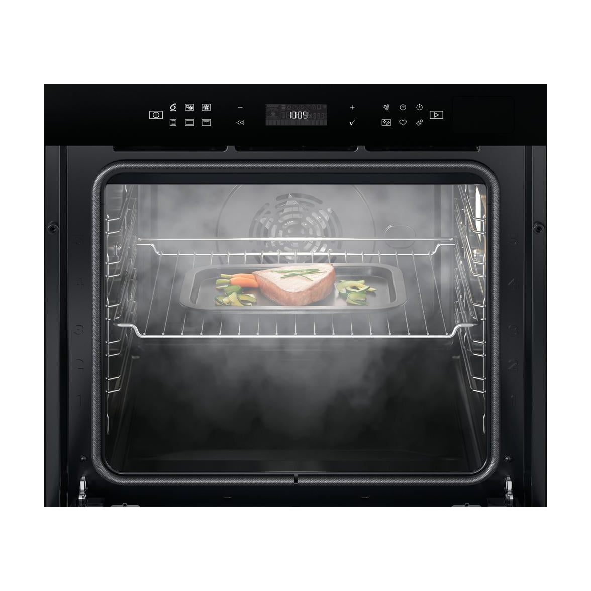 Horno multifunción Whirlpool W6 OS4 4S1 H BL de 73 l con vapor y SmartClean