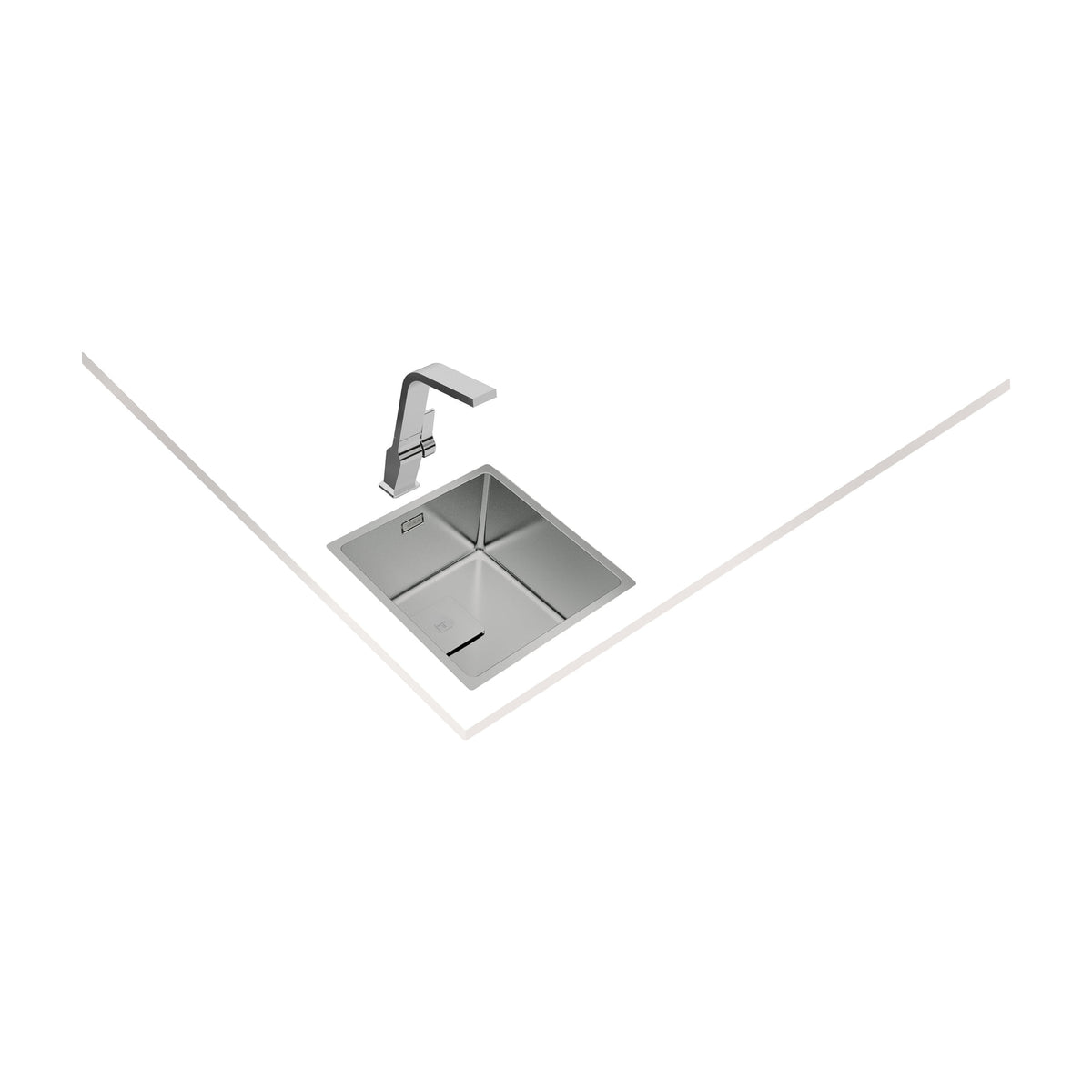 Fregadero Teka FlexLinea RS15 40.40 de una cubeta y triple instalación