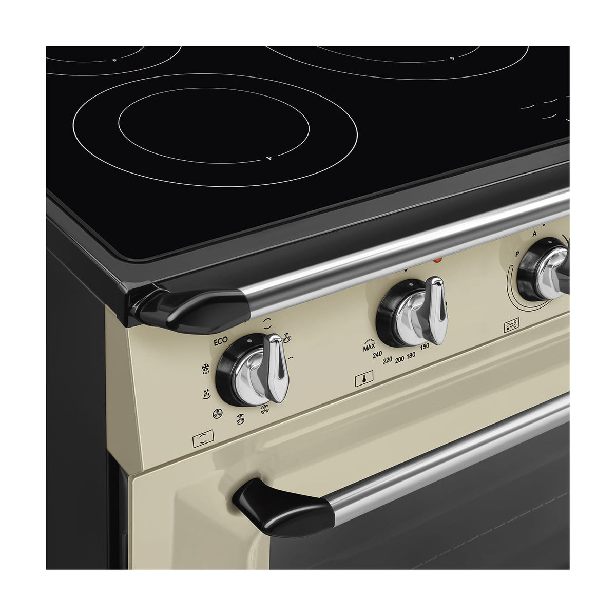 Cocina de inducción Smeg TR90IMP con 5 zonas y horno de 115 l