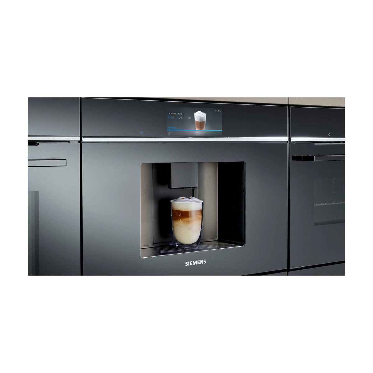 Cafetera integrable Siemens CT718L1B0 con molinillo cerámico y Home Connect