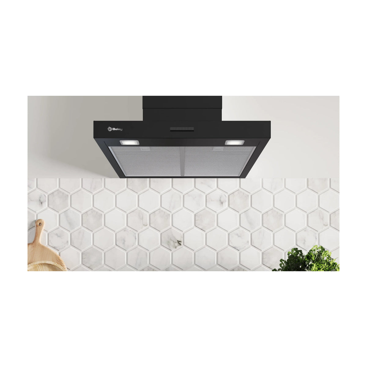 Campana decorativa Balay 3BC864MM de 60 cm, negro mate