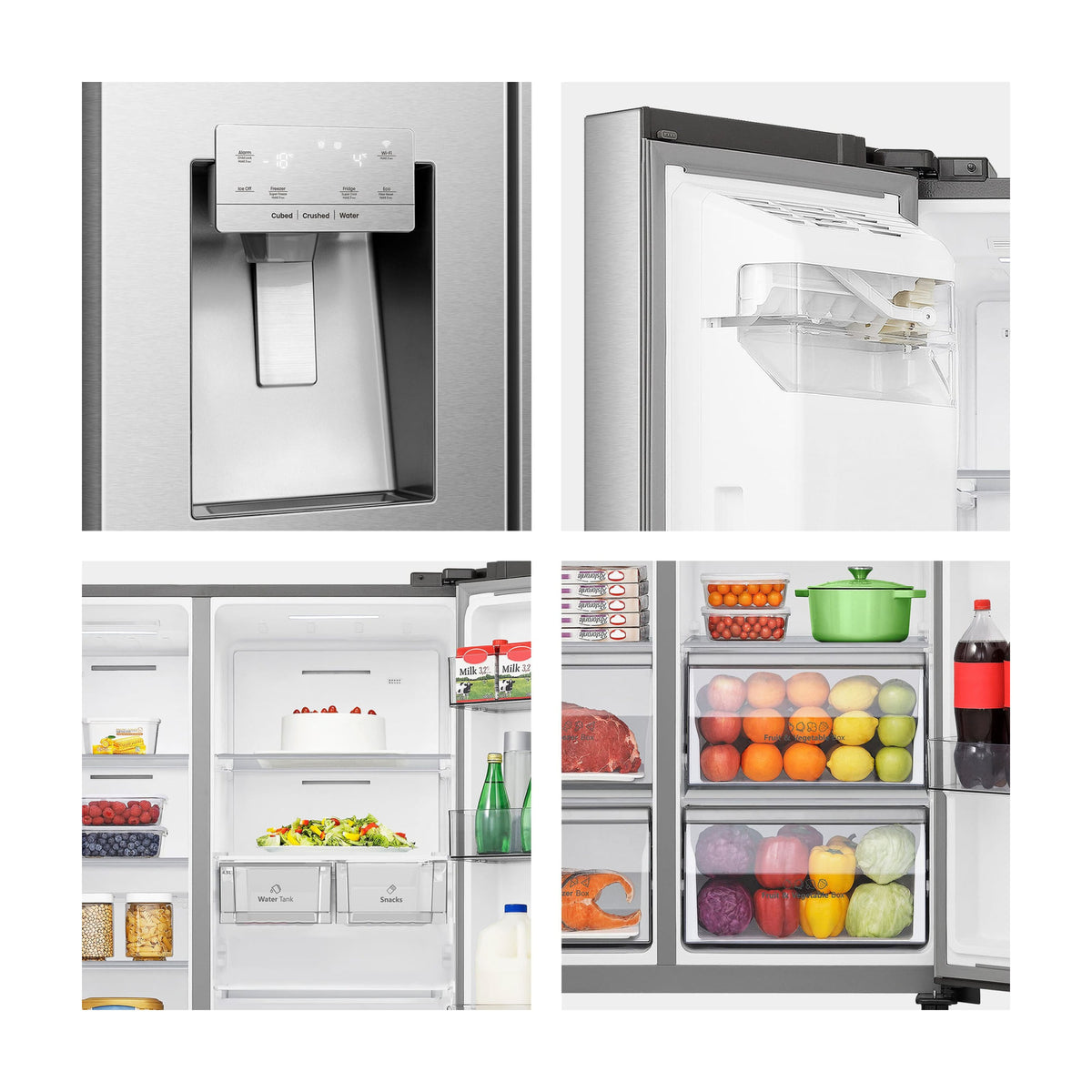 Frigorífico americano Hisense RS818N4TIC1, 632 l, Total No Frost
