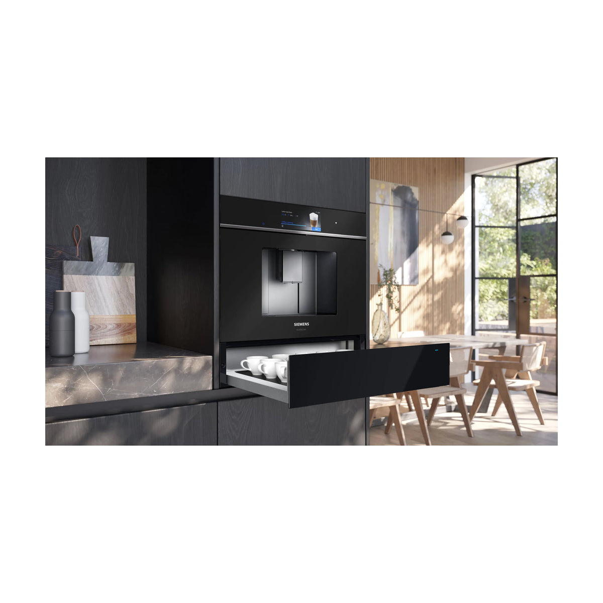 Cajón calientaplatos Siemens BI710C1B1 iQ700, 20 litros, Home Connect