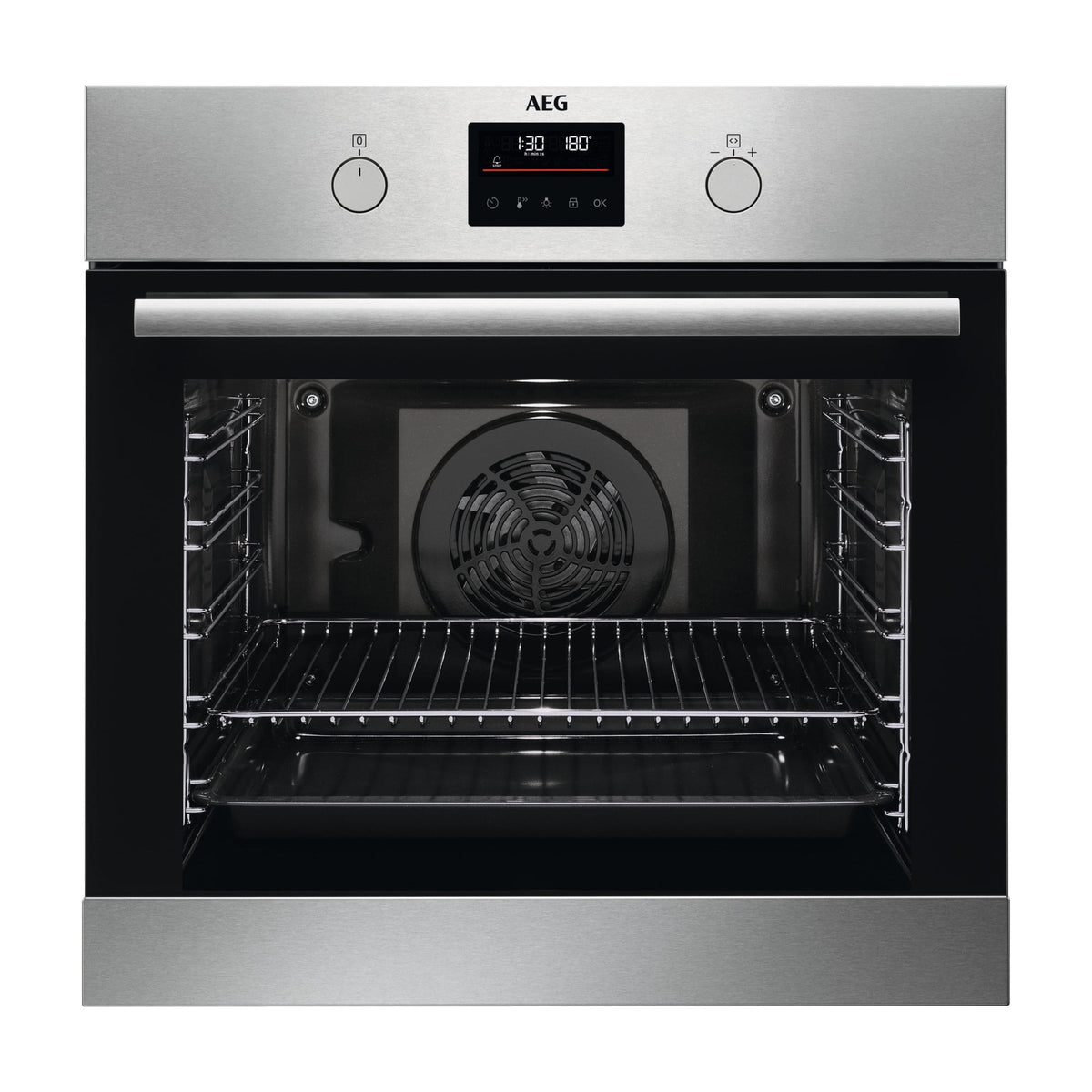 Horno multifunción AEG BPB331161M pirolítico, 72 l, inox