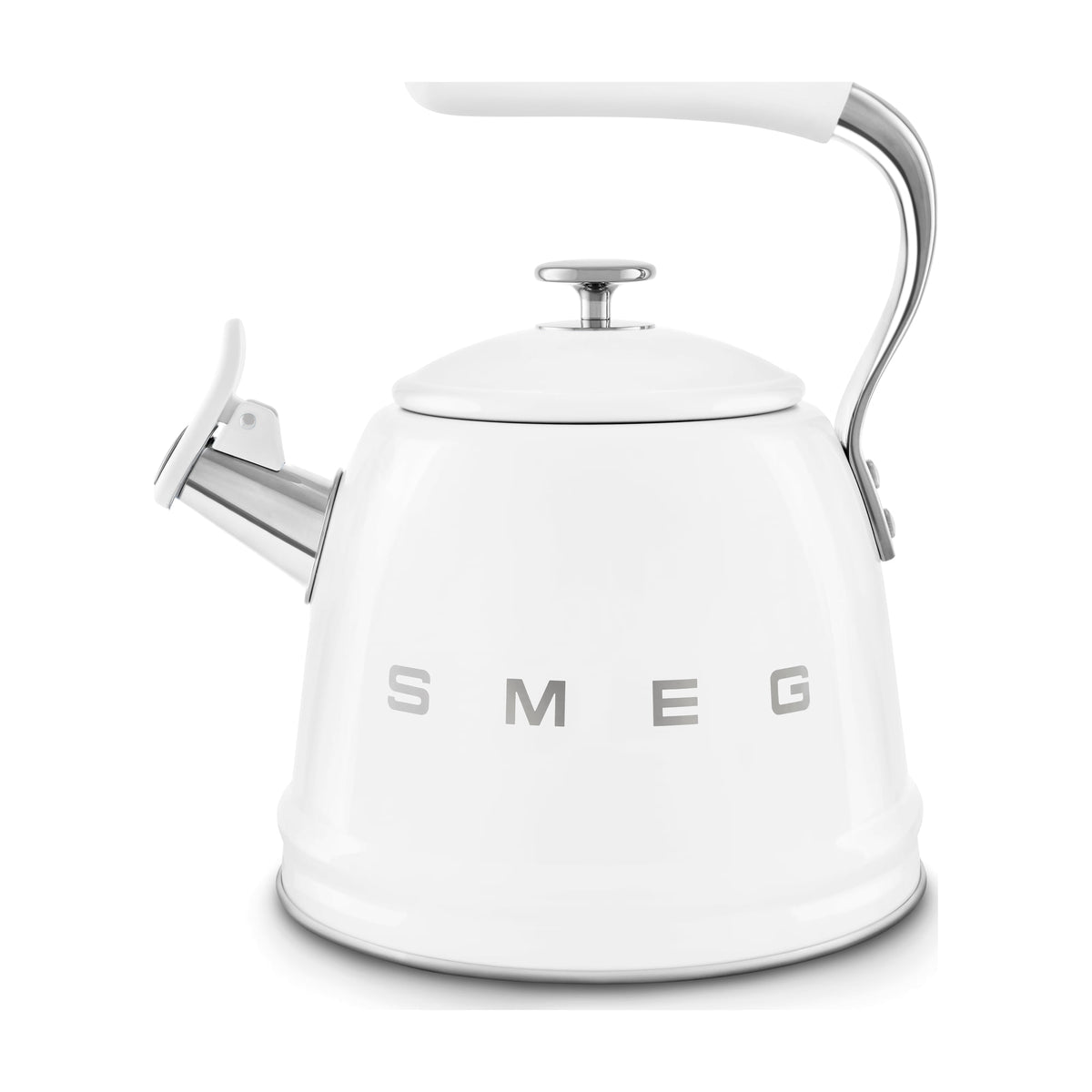 Hervidor silbante Smeg WKF01WH de 2,3 l, blanco