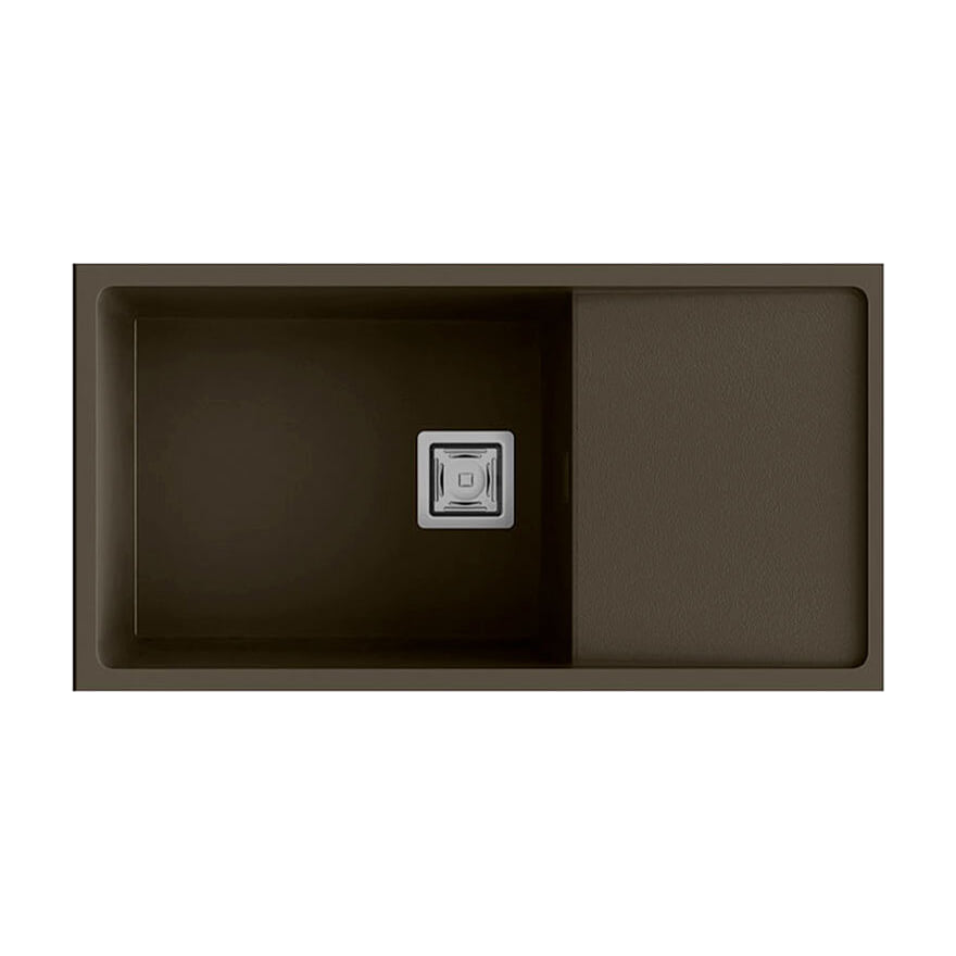 Fregadero Poalgi Zie 81 Tundra mate con escurridor reversible