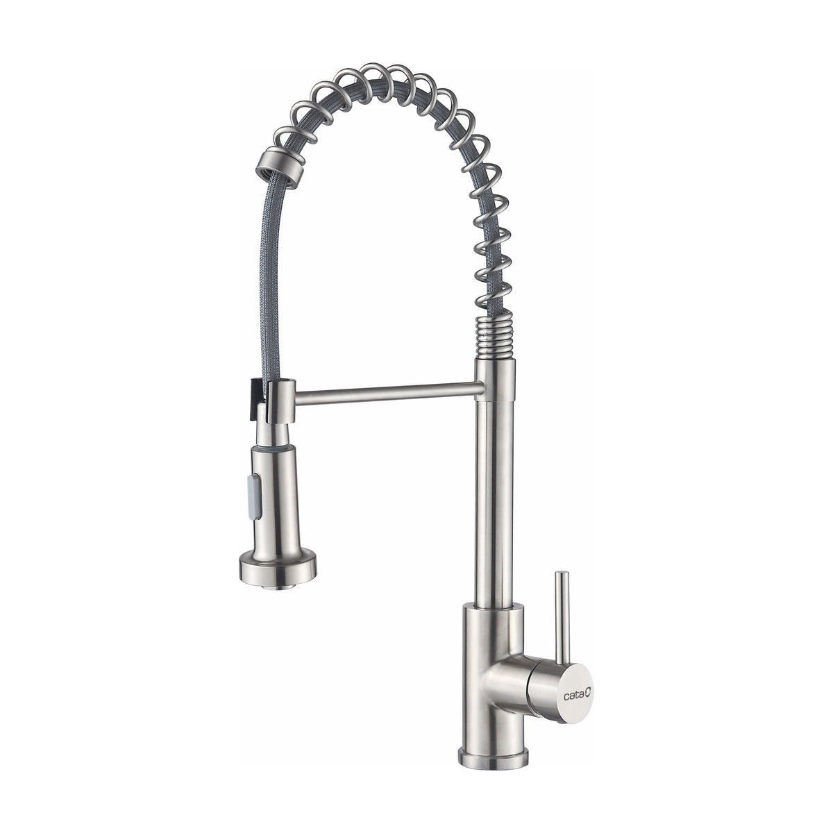 Grifo de cocina CATA XPB, monomando de inox con caño extraíble