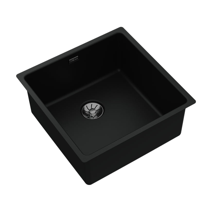 Fregadero Teka TopLine RS15 40.40 de acero inoxidable negro, instalación 3 en 1