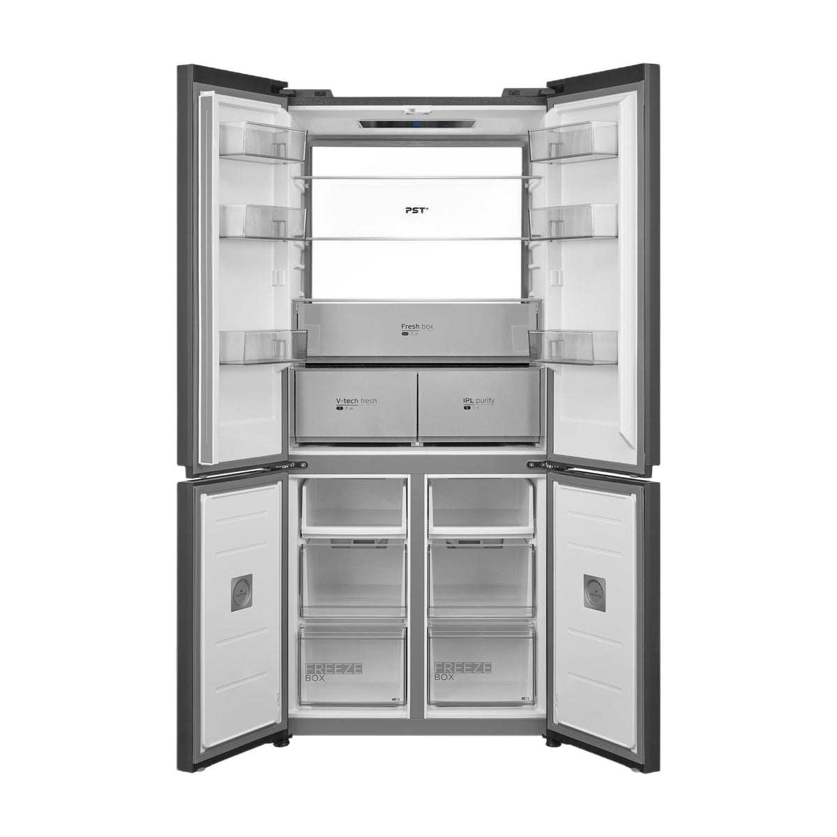 Frigorífico multipuerta Midea MDRM706BIE70, 515 l, Total No Frost