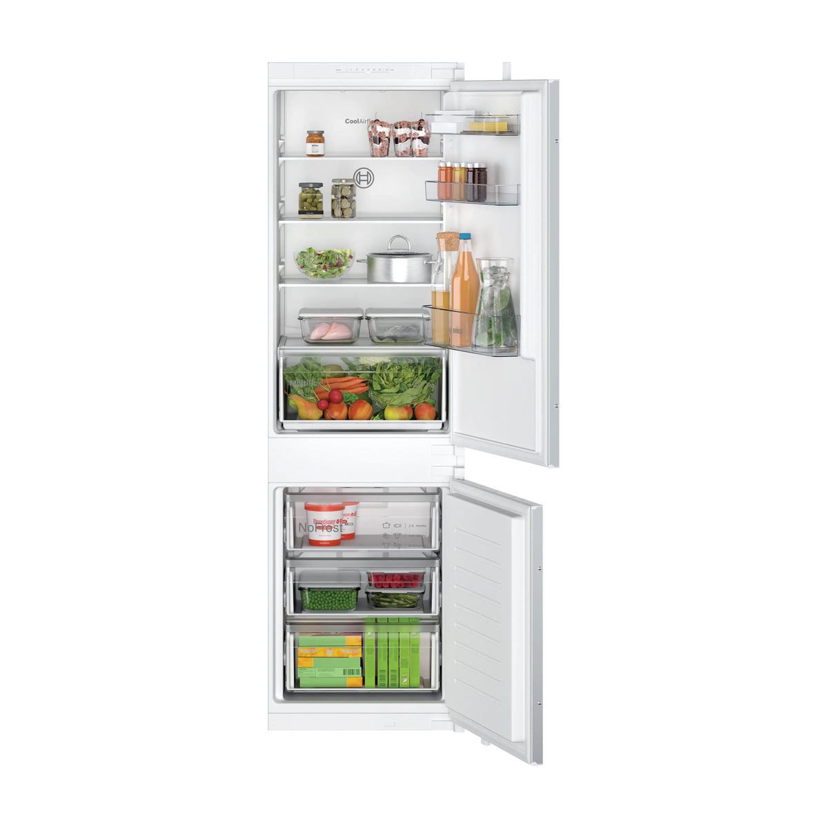 Frigorífico combi integrable Bosch KIN86NSE0, 260 l, No Frost