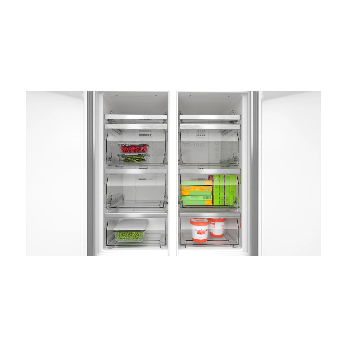 Frigorífico americano Bosch KMC85LBEA de 547 l, Total No Frost y cristal negro