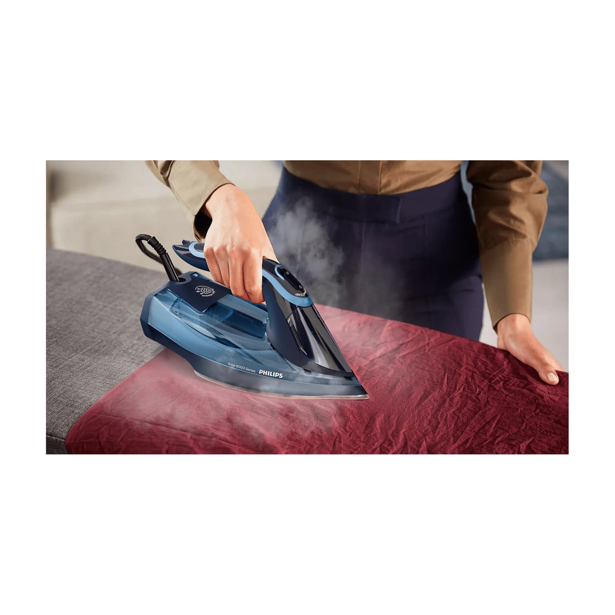 Plancha de vapor Philips Azur 8000 Series DST8020/20, 3000 W y 55 g/min