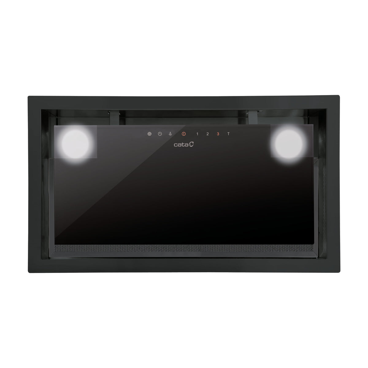 Grupo filtrante Cata GC Dual 45 BK, cristal negro y extracción turbo de 820 m³/h