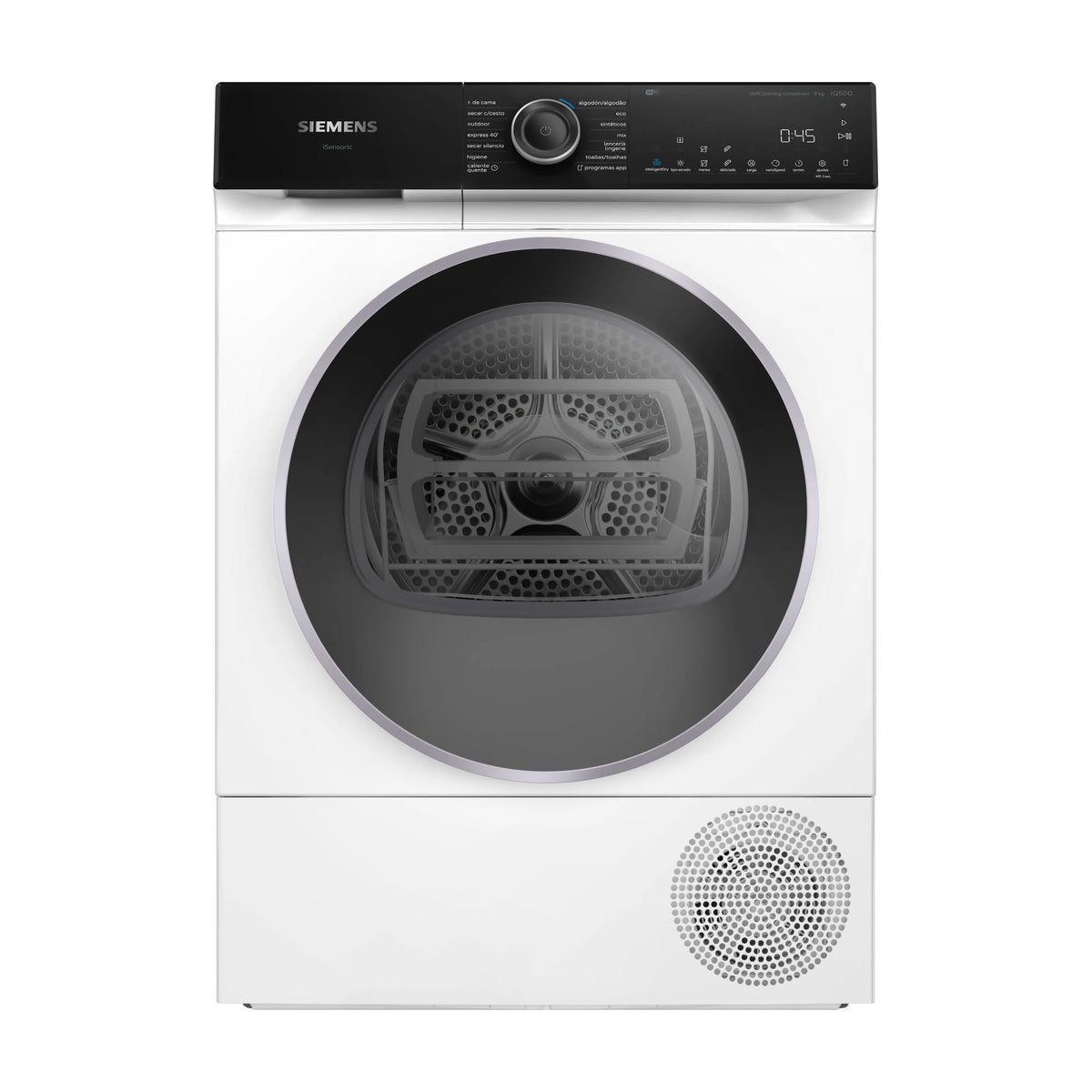 Secadora Siemens WQ46H2B0ES iQ500 de 9 kg con bomba de calor y Home Connect