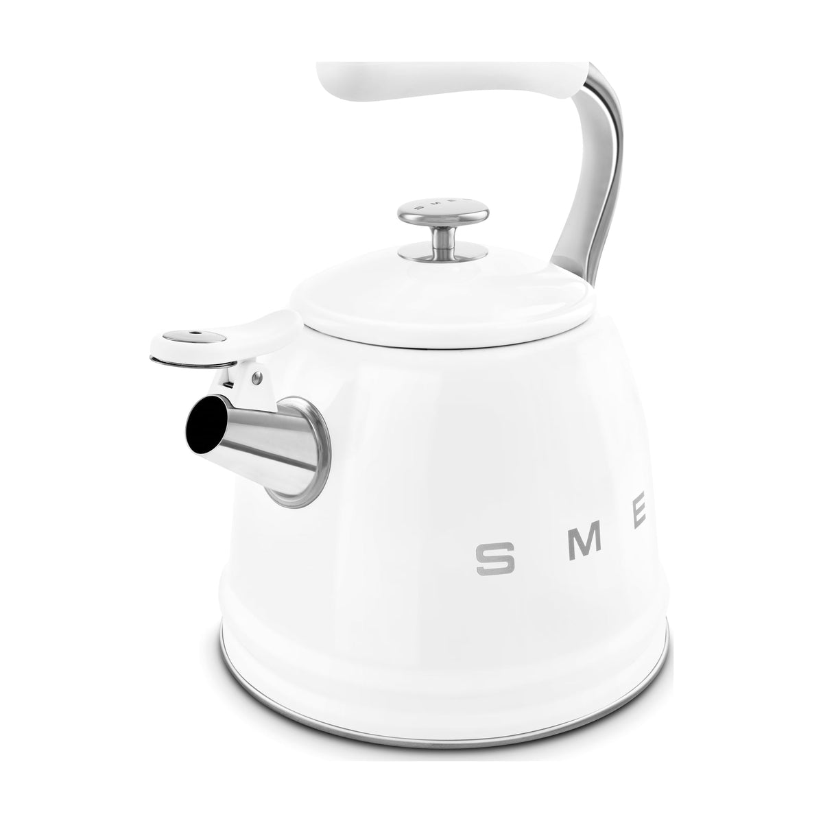 Hervidor silbante Smeg WKF01WH de 2,3 l, blanco