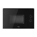 Microondas integrable Teka ML 820 FI BK de 20 l y 800 W, cristal negro