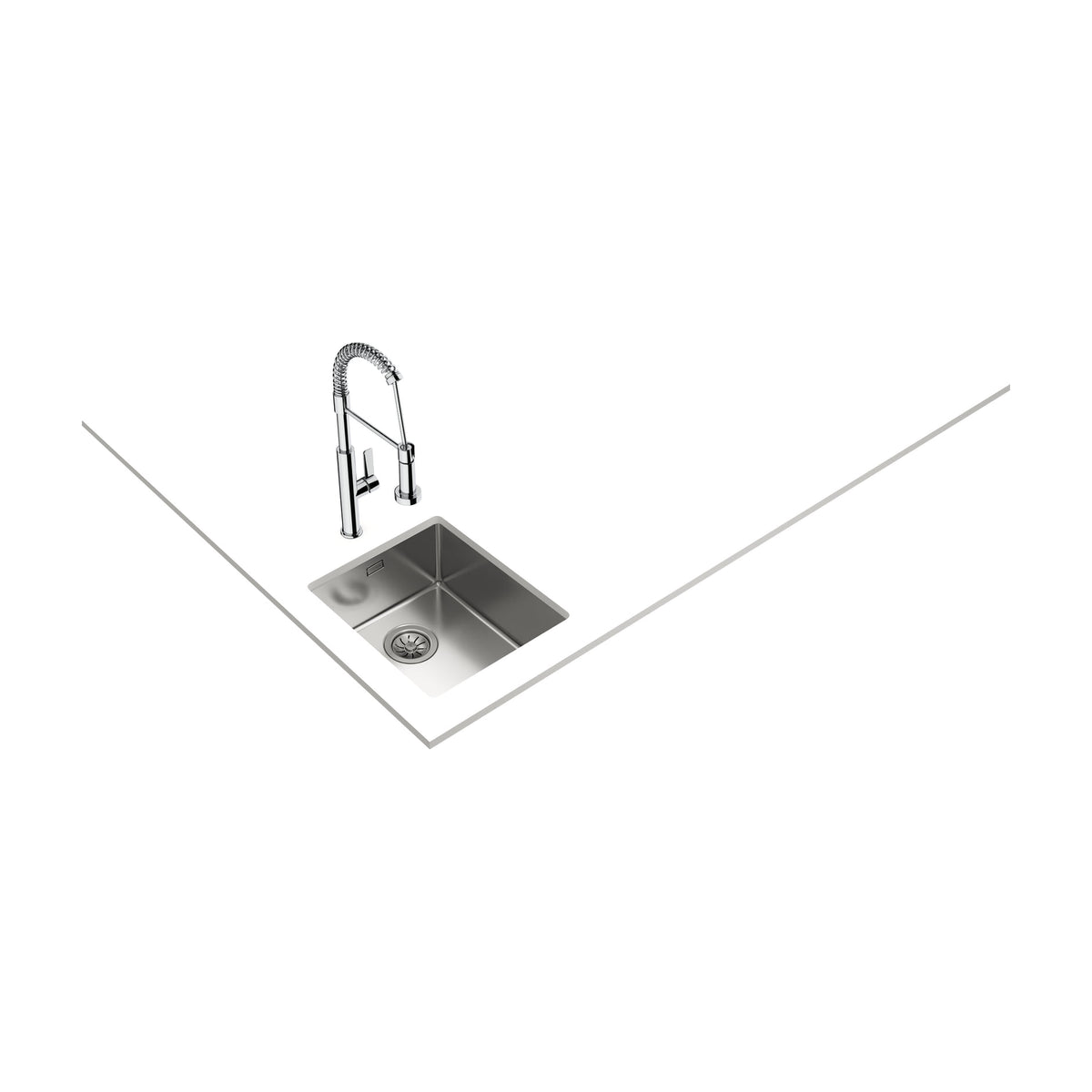 Fregadero Teka Be Linea RS15 34.40 de una cubeta bajo encimera, inox
