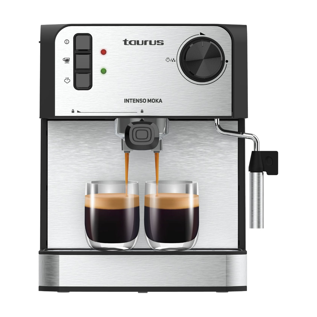 Cafetera espresso Taurus Intenso Moka, 850 W y 20 bar
