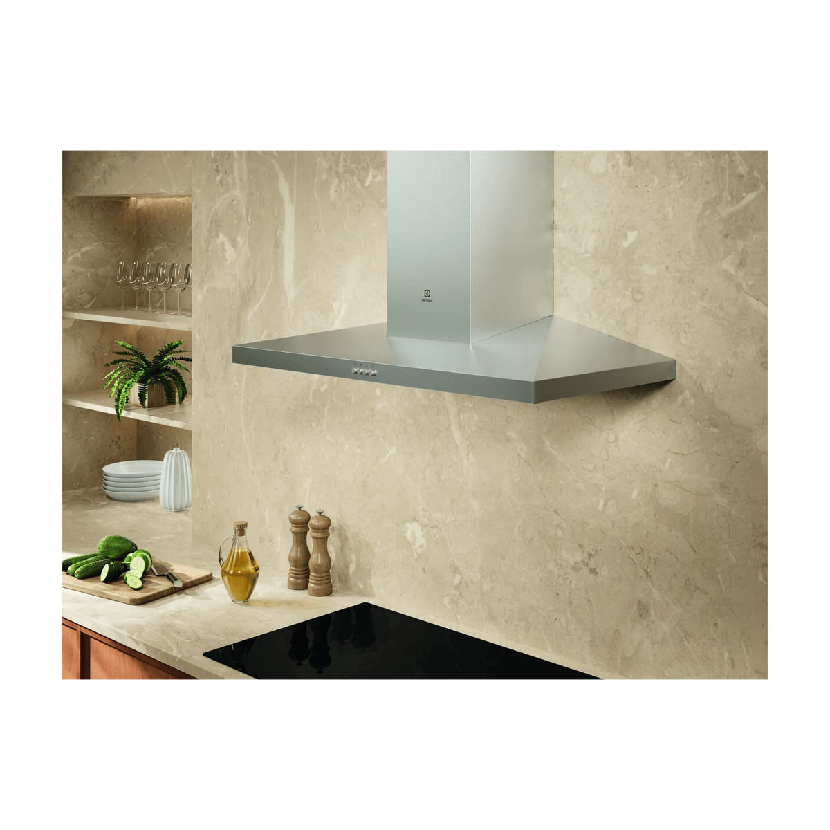 Campana decorativa Electrolux LFC519X de 90 cm, extracción de 600 m³/h