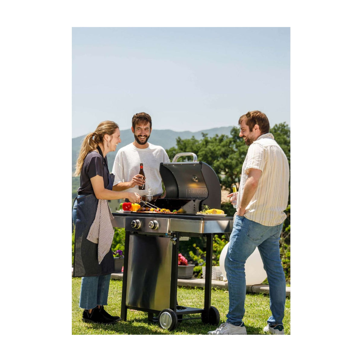 Barbacoa de gas Black+Decker BXOG7200E con 2 quemadores y 7,2 kW