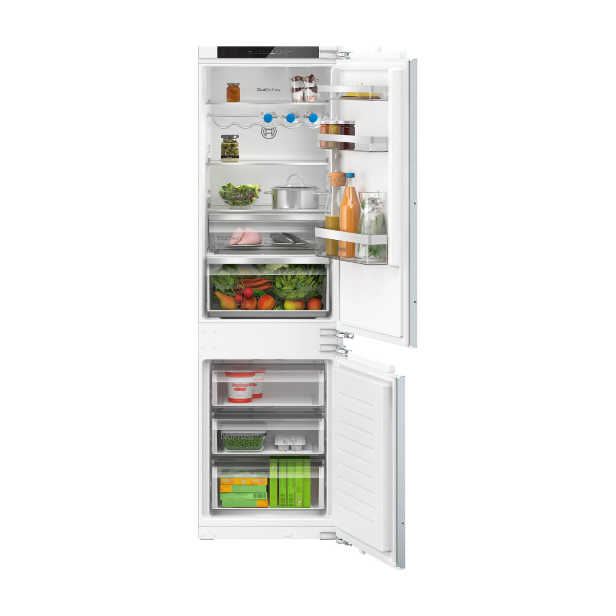 Frigorífico combi integrable Bosch KIN86VFE0, 260 l, No Frost