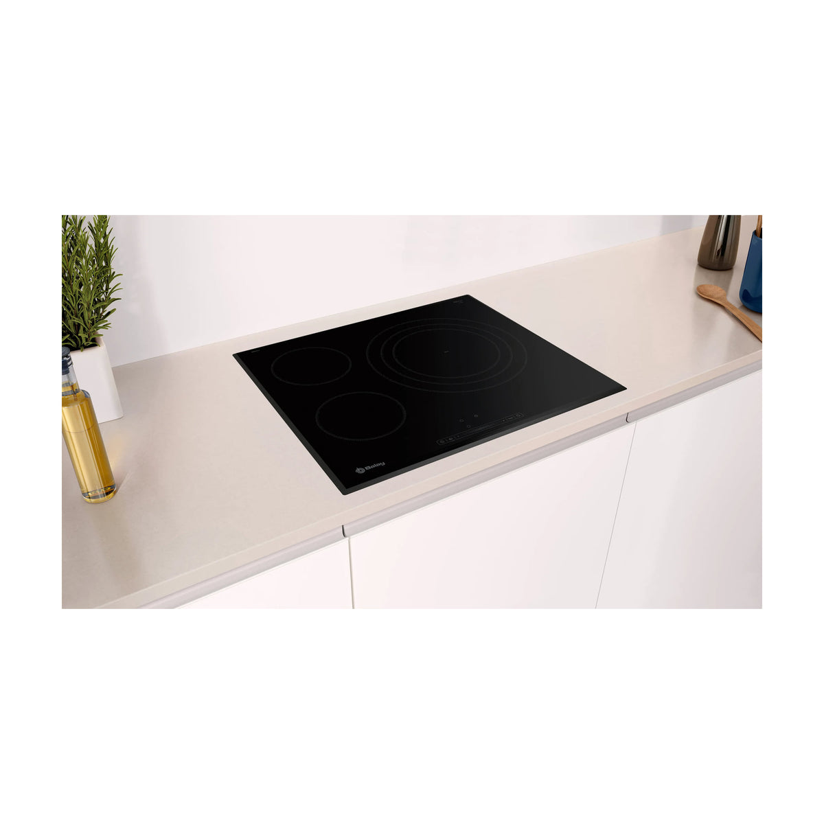 Placa vitrocerámica Balay 3EB767LQ de 60 cm con 3 zonas y acabado biselado